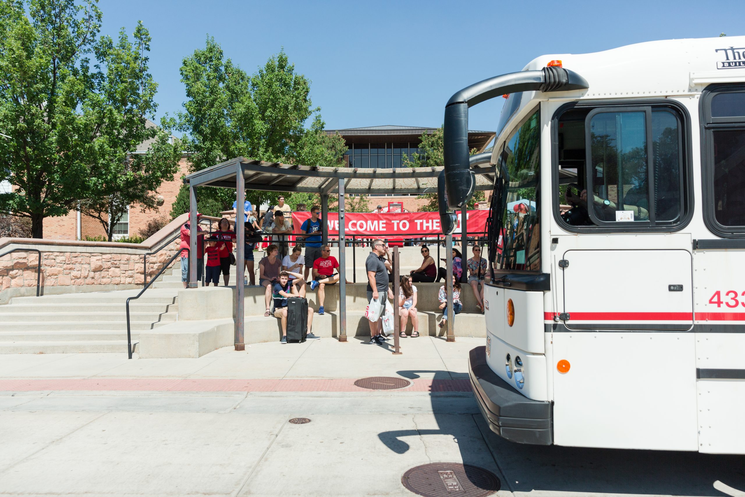 Campus Shuttle at PHC shuttle stop